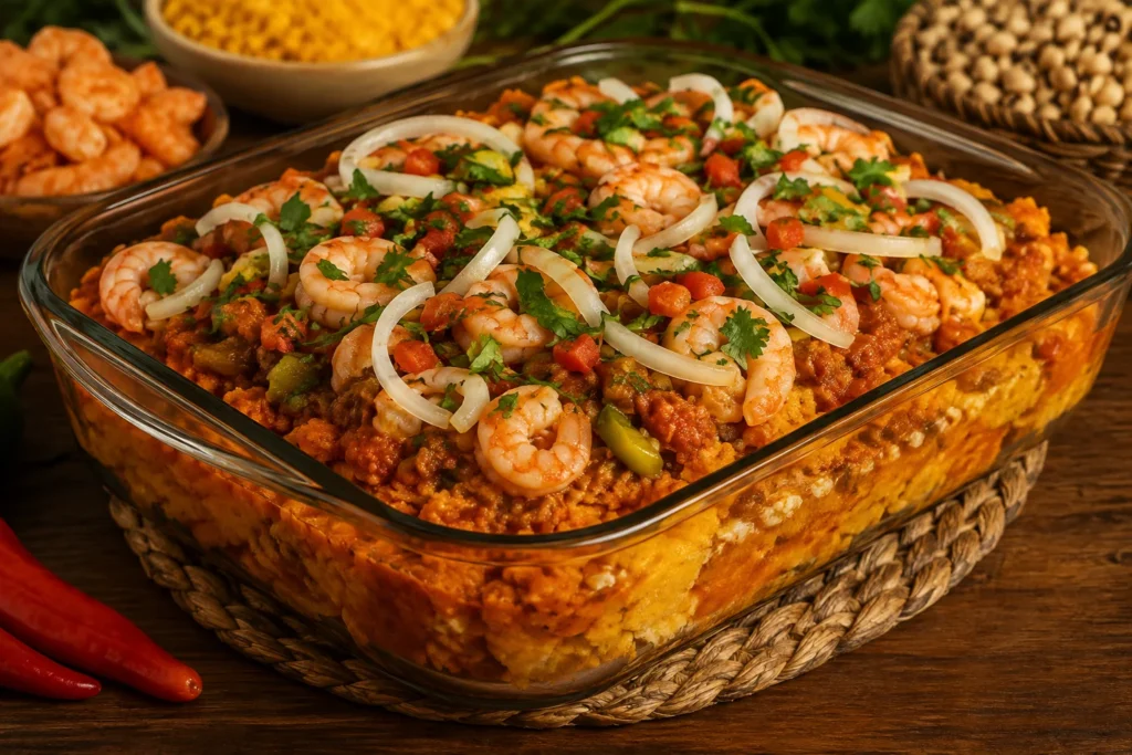 Acaraje de travessa versao assada e facil para o fim de semana