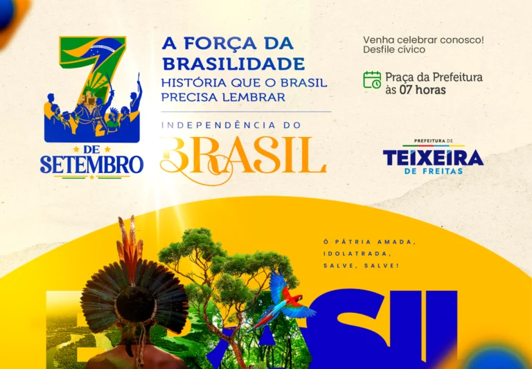 Desfile Cívico em Teixeira de Freitas celebra a Independência