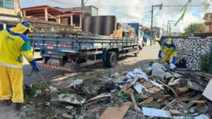 Limpeza urbana em Paripe