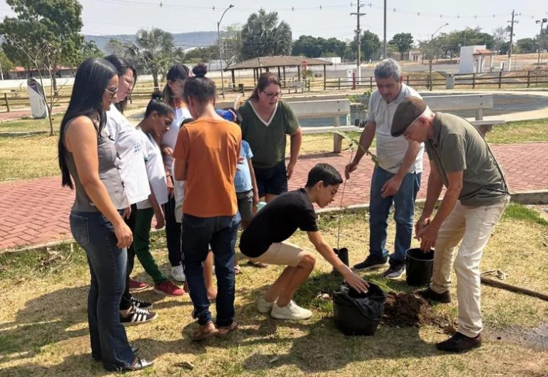 Parque Natural de Barreiras recebe plantio de mudas em ação com a APAE
