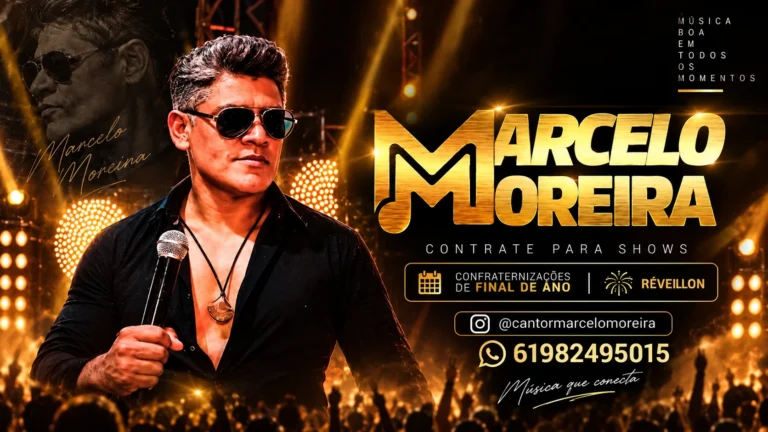 De Brasília para Jaguaquara: Cantor Marcelo Moreira traz show intimista e repertório eclético para a Bahia